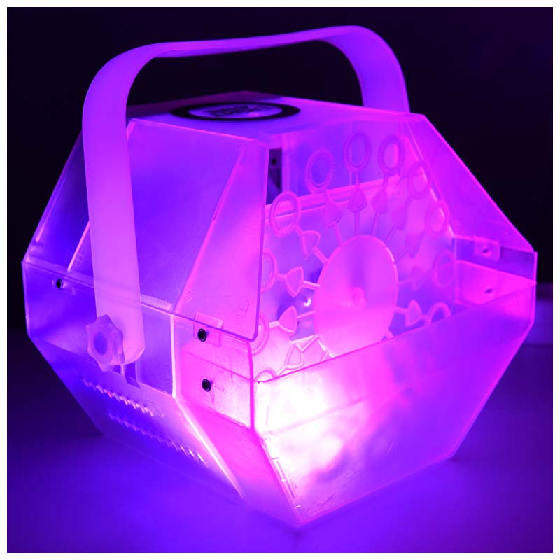 Light4Me Bubble LED-boblemaskin med flerfarget LED-lys