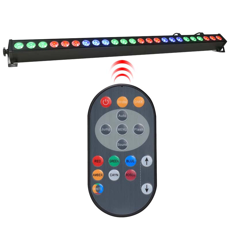LIGHT4ME DECO BAR 24 RGB IR LED-bar + fjernkontroll