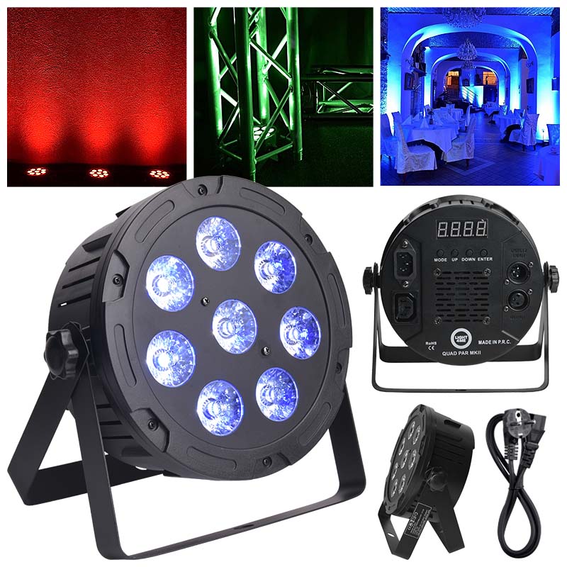LIGHT4ME QUAD PAR 8x10W MKII RGBW LED PAR