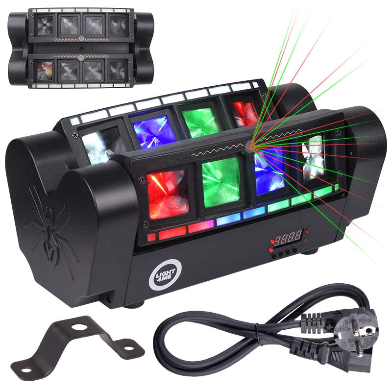 LIGHT4ME SPIDER STROBO LASER LED-lyseffekt