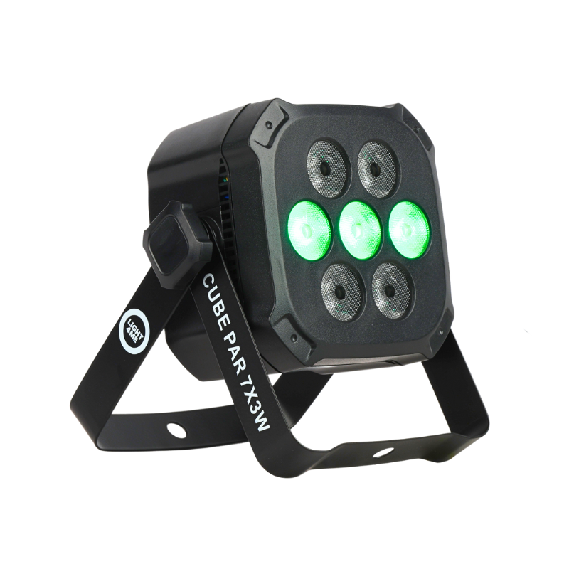 Light4Me Cube PAR 7x3W RGB LED Par Spot