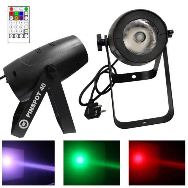 LIGHT4ME PINSPOT 40 scenespotlight 40W RGBW