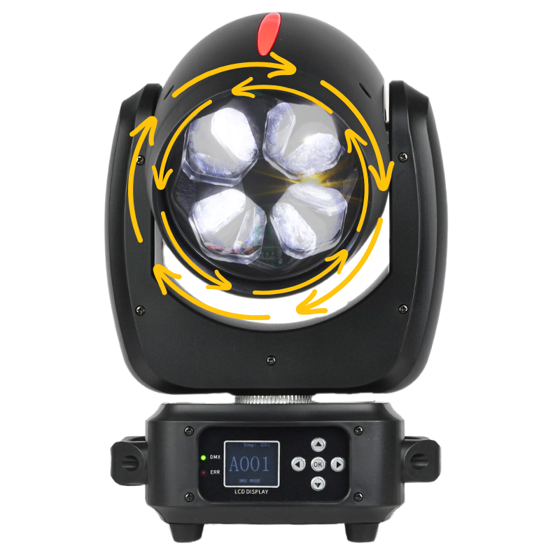 LIGHT4ME RED LINE WASH 4x40W LED movinghead