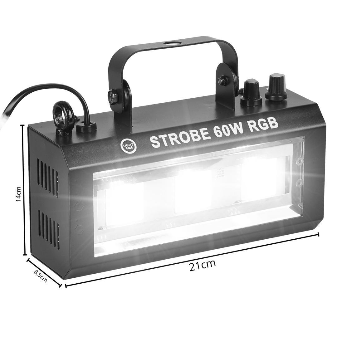 LIGHT4ME STROBE 60W RGB strobe-lyseffekt