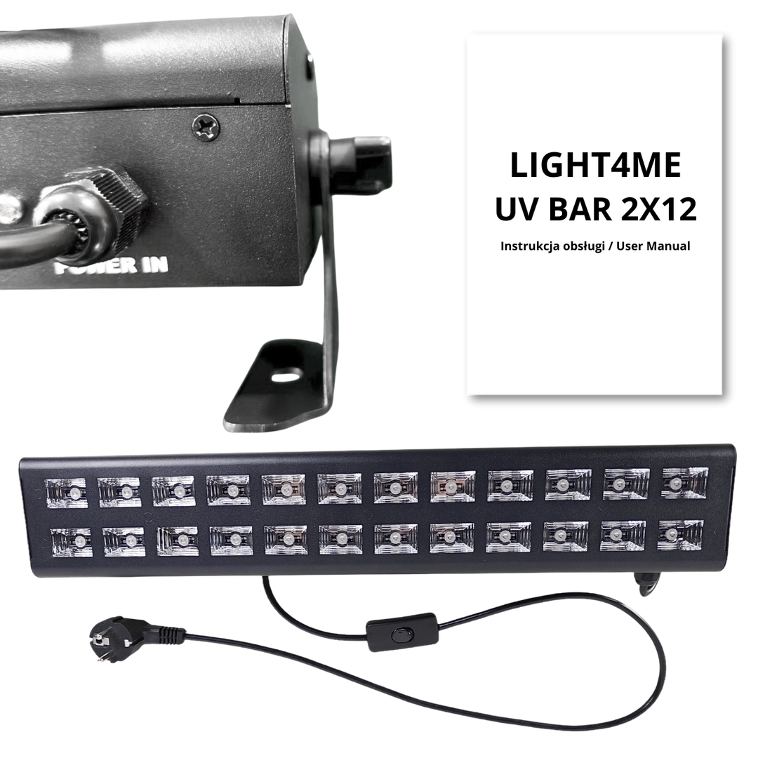 LIGHT4ME UV BAR 2X12 lyseffektlist sc