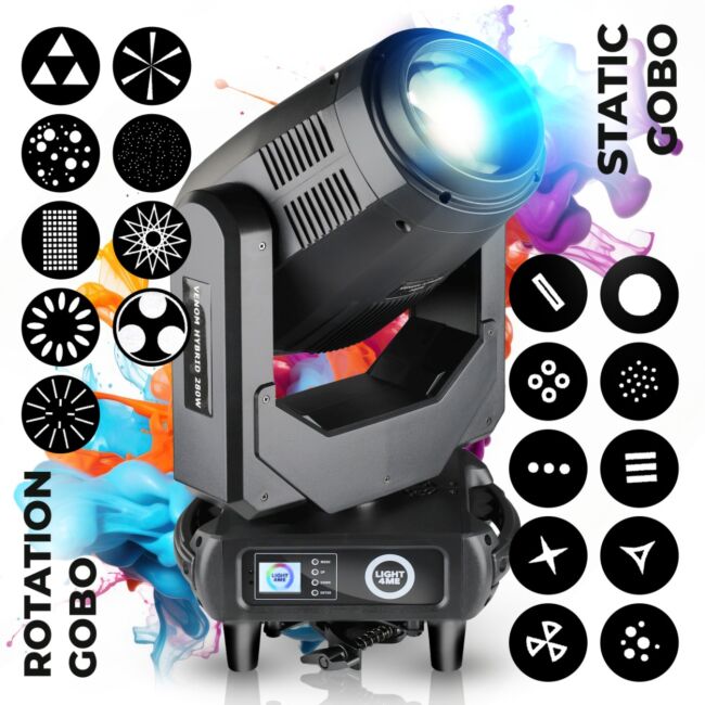 LIGHT4ME VENOM HYBRID 280W hybrid movinghead