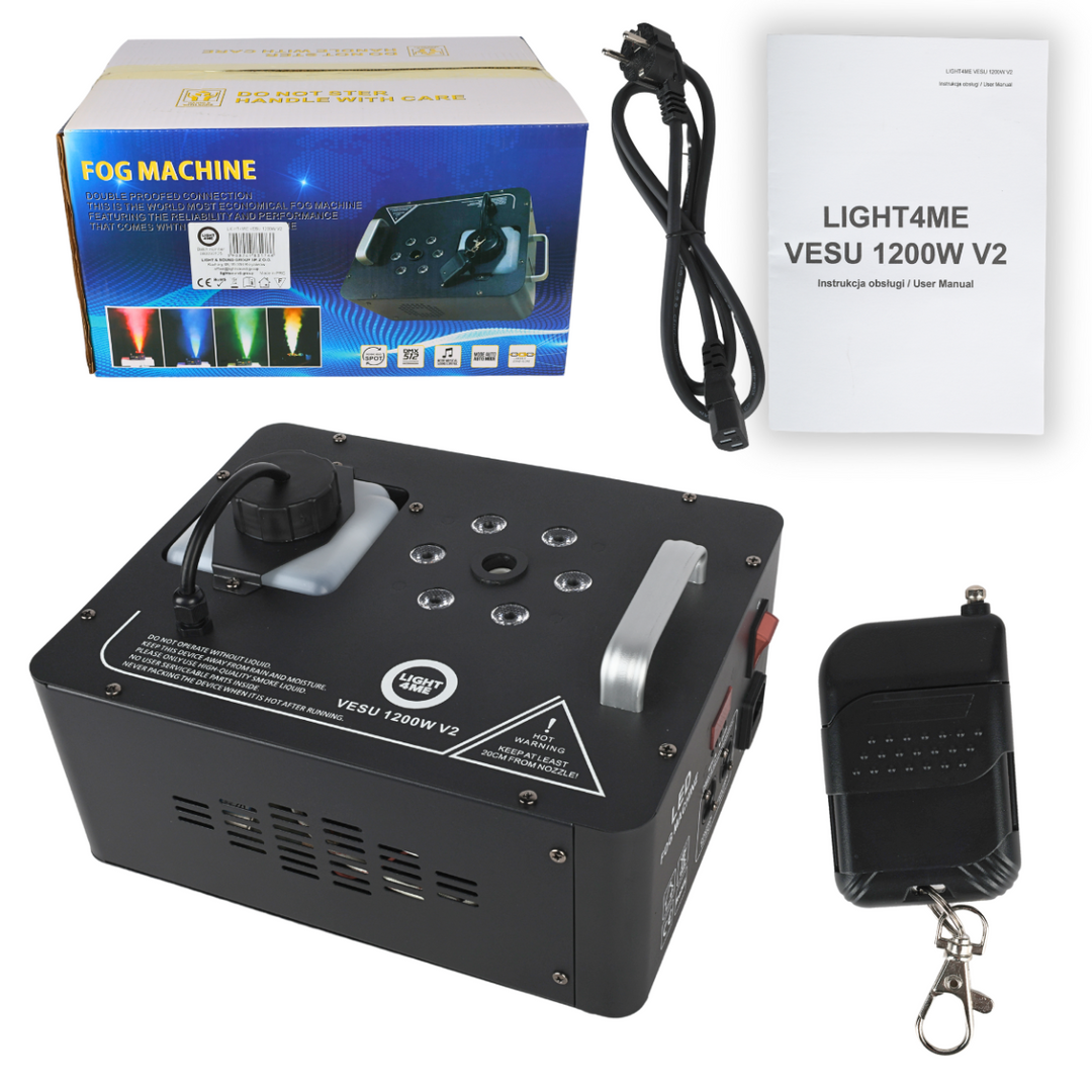 Light4Me VESU 1200W V2 vertikal Røykmaskin LED