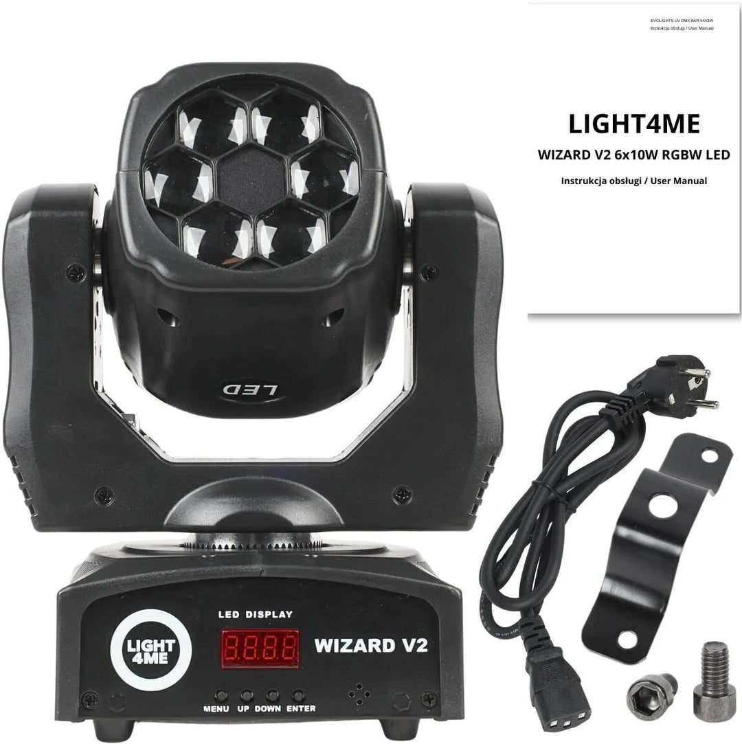 LIGHT4ME WIZARD v2 moving head FX-belysning
