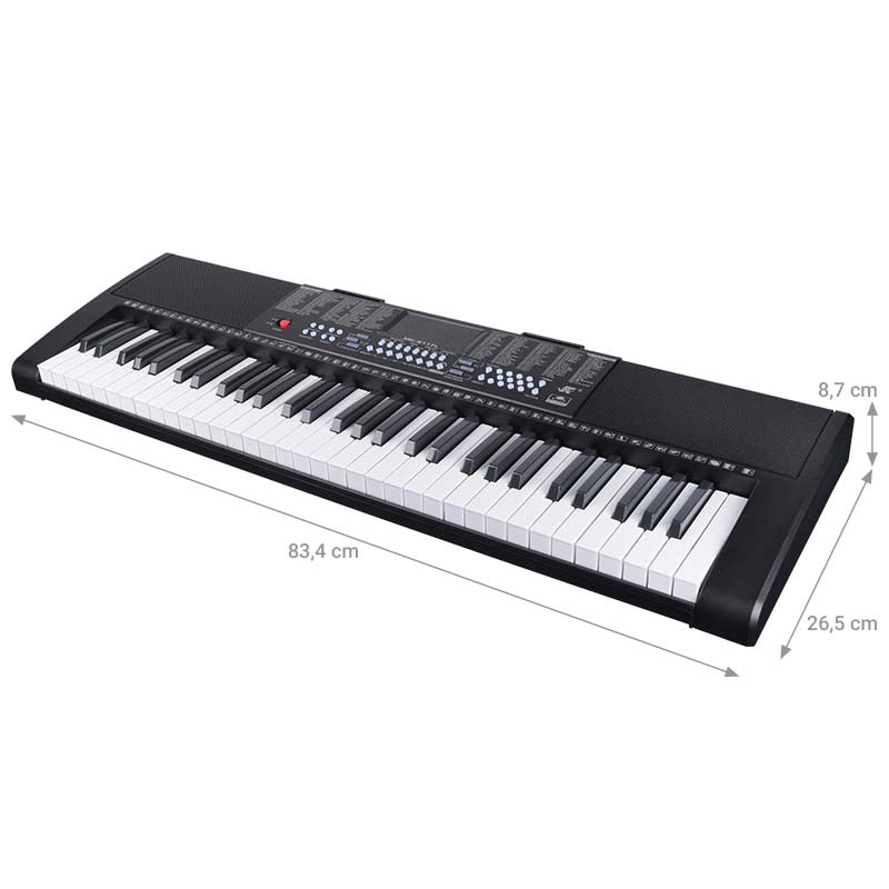 Keyboard med LED (61 tangenter)