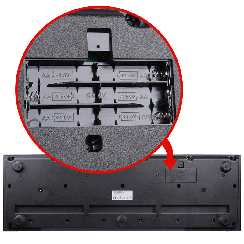 Keyboard med LED (61 tangenter)