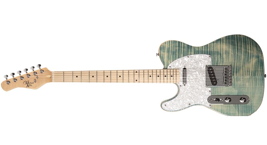Michael Kelly 1953 venstrehendt elektrisk gitar, Blue Jean Wash