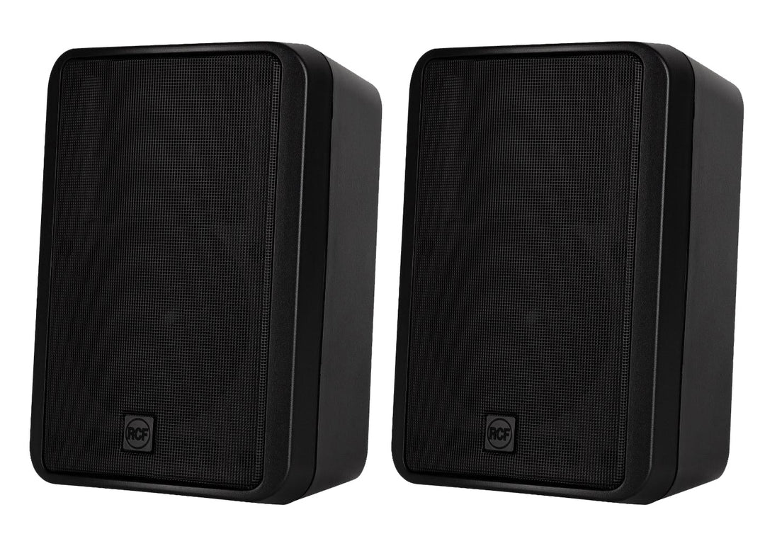 RCF vegghøyttaler 2-veis 5" sett (2 stk) 60W 100 V IP55, Sort