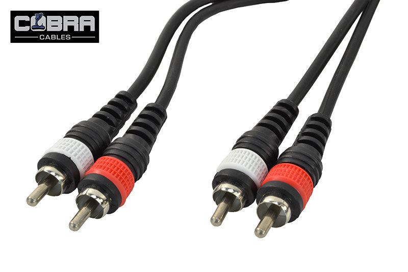 Phono-kabel 2 x RCA hann til 2 x RCA hann