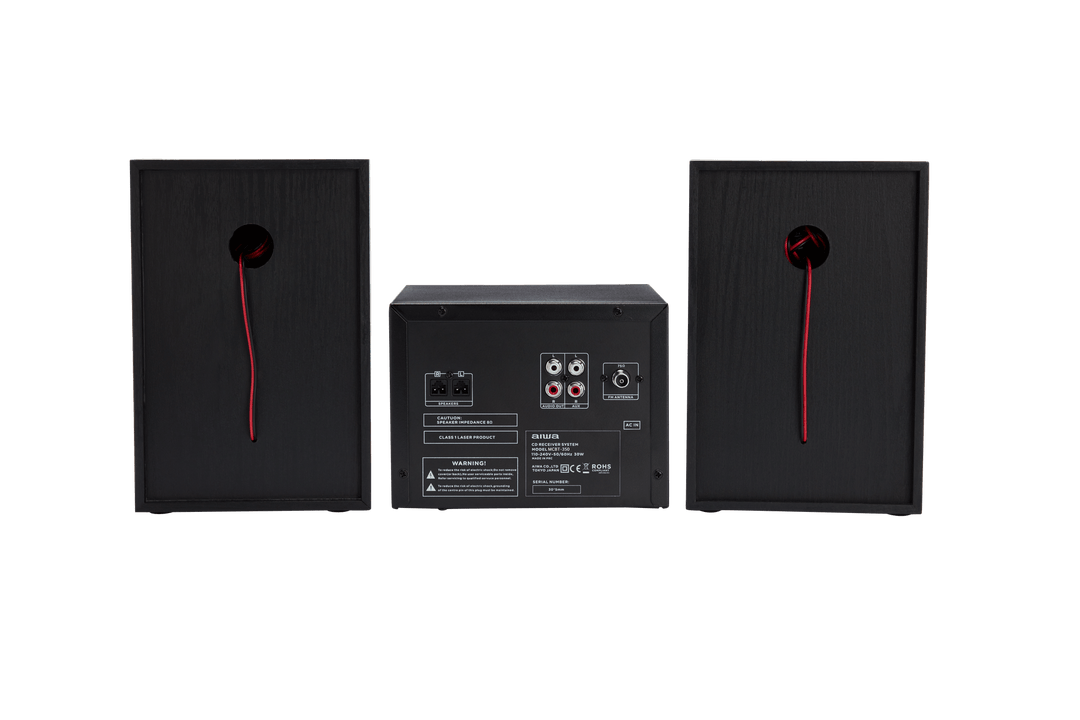AIWA MCBT-350 Micro Hi-Fi-anlegg 20W med Bluetooth, CD, FM og USB