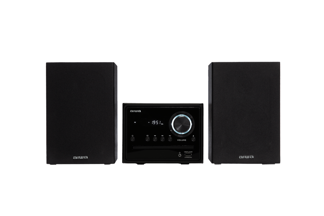 AIWA MCBT-350 Micro Hi-Fi-anlegg 20W med Bluetooth, CD, FM og USB