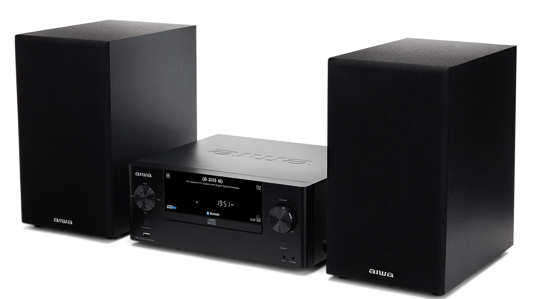 AIWA MCBT-550 Mini Hi-Fi – 50W, Bluetooth, CD og FM