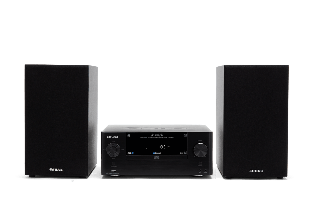 AIWA MCBT-550 Mini Hi-Fi – 50W, Bluetooth, CD og FM