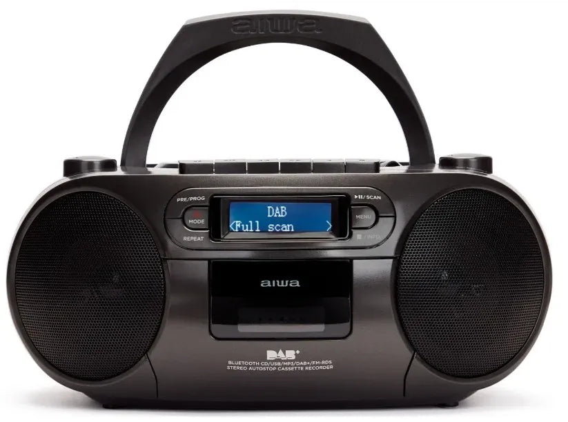 AIWA RC-300 Boombox med CD, kassett, DAB+, Bluetooth og USB, svart