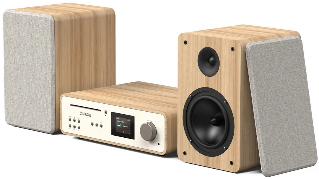 Pure Classic Stereo Hi-Fi System – DAB+, CD, Bluetooth, 100W, Eik