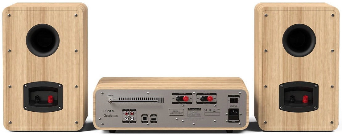 Pure Classic Stereo Hi-Fi System – DAB+, CD, Bluetooth, 100W, Eik