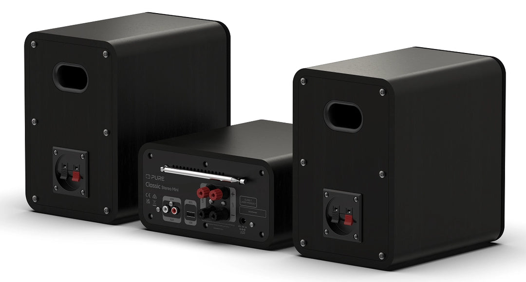 Pure Classic Stereo Mini Hi-Fi System – DAB+, CD, Bluetooth, 40W, Svart