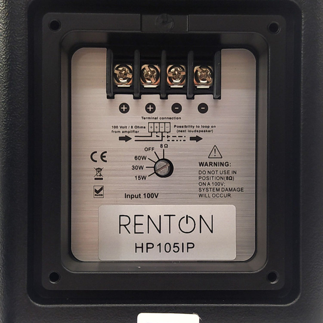 Renton HP105IP Proline 5" passiv installasjonshøyttaler 100W IP65 – Black
