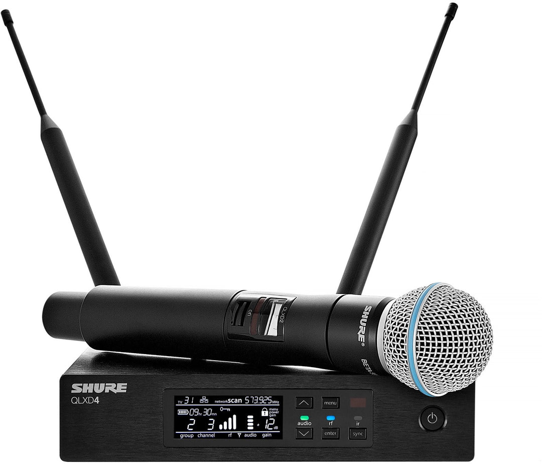 Shure QLXD24E/B58 K51 håndholdt mikrofonsystem Beta58