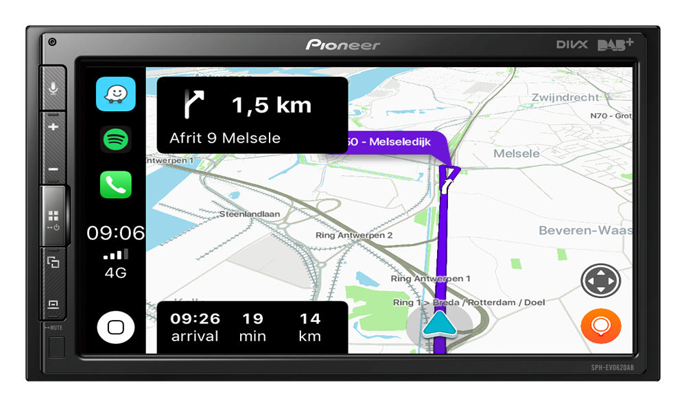 Pioneer SPH-EVO62DAB-208 Apple CarPlay , DAB- Radio og Bluetooth