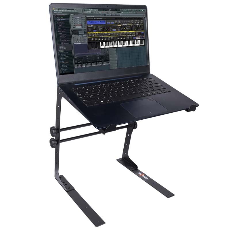 Laptopstativ med monteringsbrakett – justerbart til 12–17", Sort