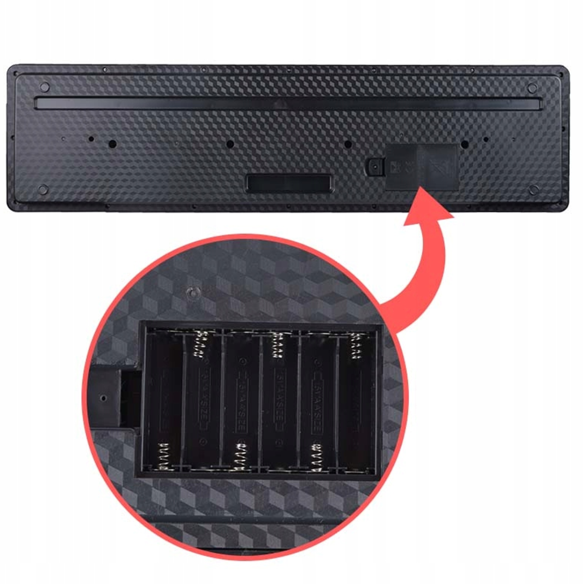 SUPRIMO 6109L Keyboard med Lysende Tangenter, Mikrofon og Nodestativ