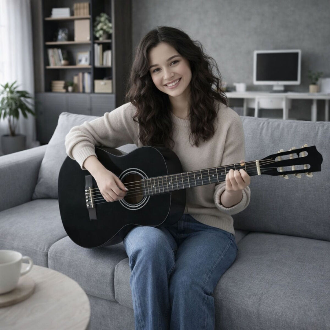 Suprimo CGS2 BK Klassisk guitarsæt 4/4, Sort