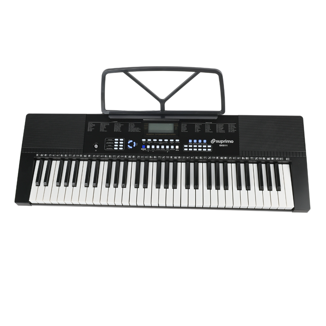 Suprimo EK611 Keyboard 61 Tangenter, Sort
