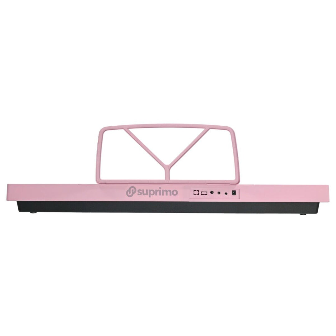 SUPRIMO Keyboard 61 Tangenter Pink med Mikrofon og Nodestativ