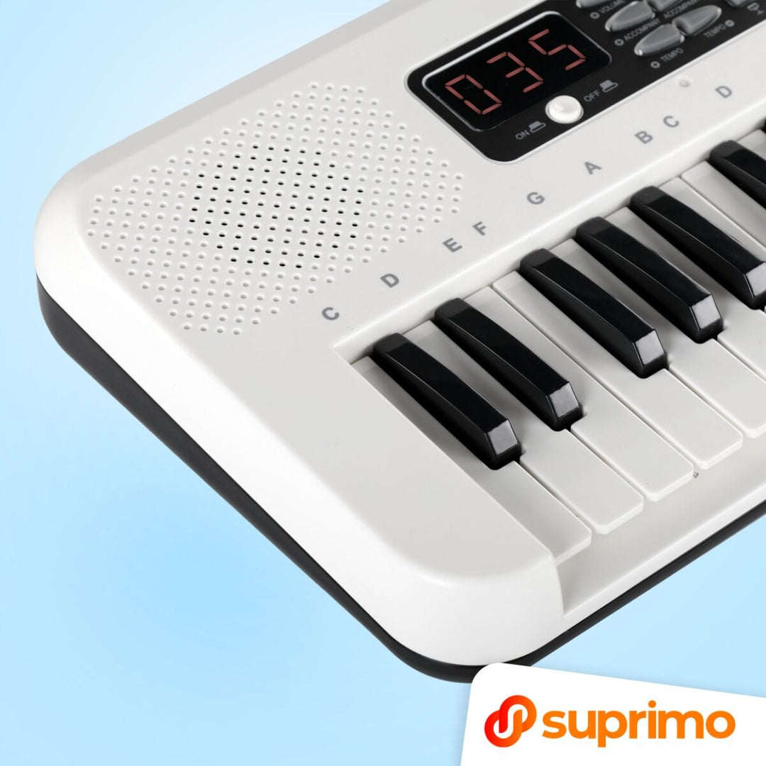 SUPRIMO KEY61 KD Keyboard 61 tangenter med mikrofoner, hvit