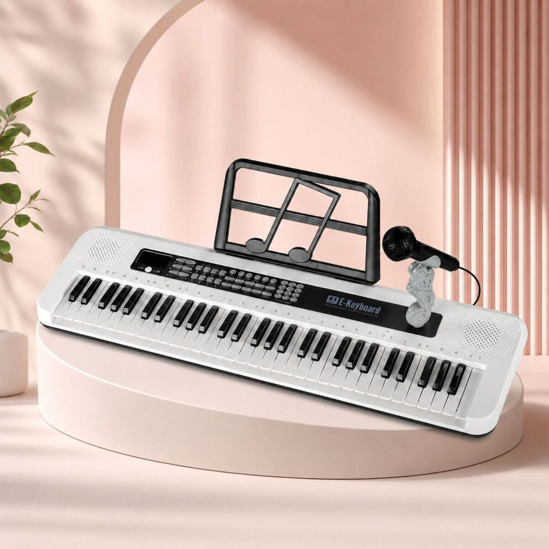 SUPRIMO KEY61 KD Keyboard 61 tangenter med mikrofoner, hvit