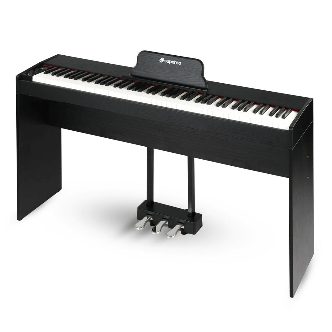Suprimo SDP88 BK Digital Piano 88 med vektede tangenter, Sort