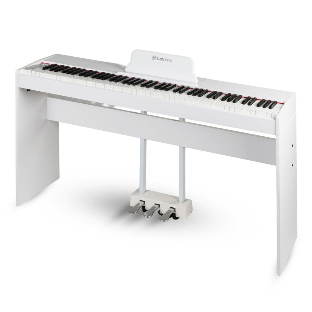 Suprimo SDP88 WH Digital Piano 88 med vektede Tangenter, Hvit