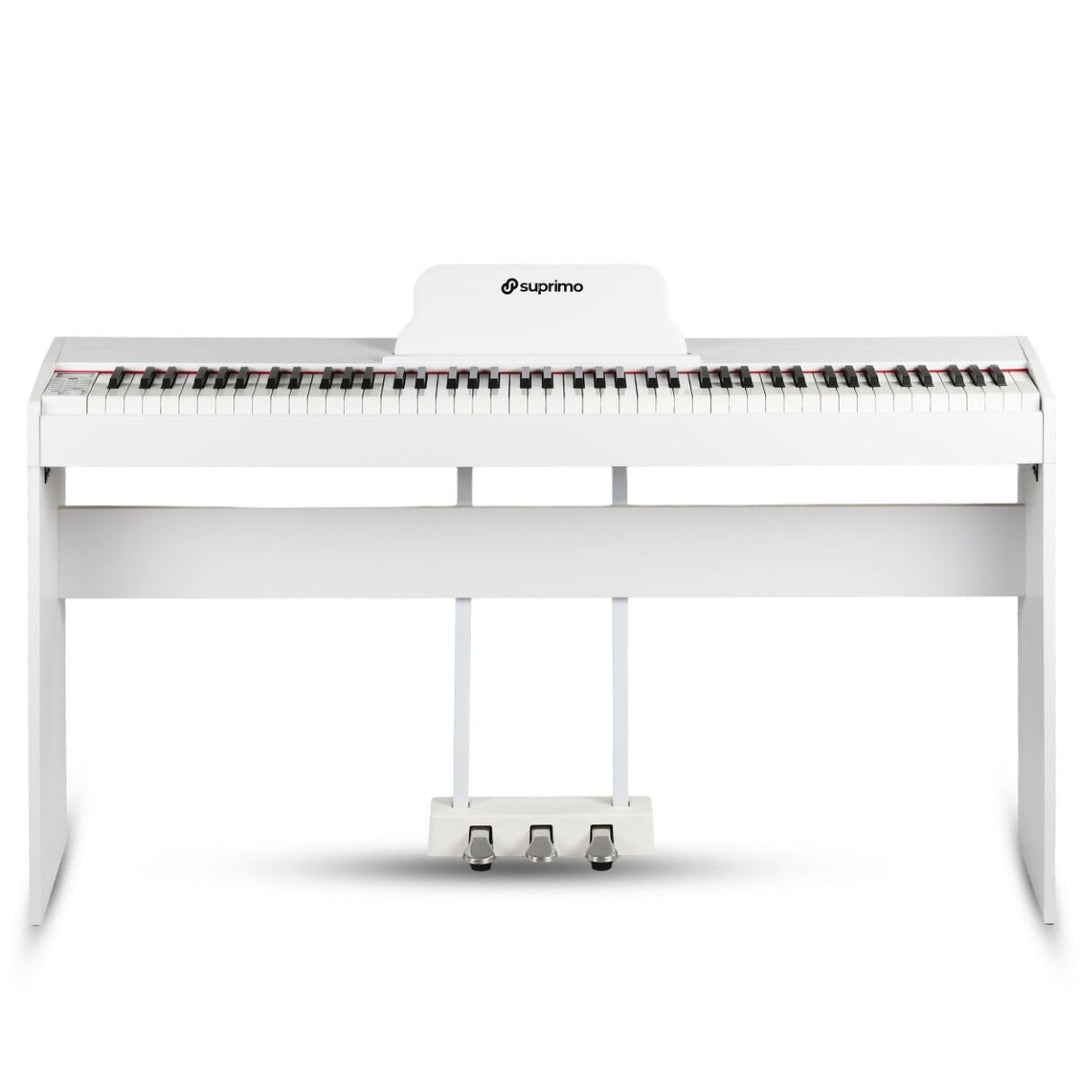 Suprimo SDP88 WH Digital Piano 88 med vektede Tangenter, Hvit