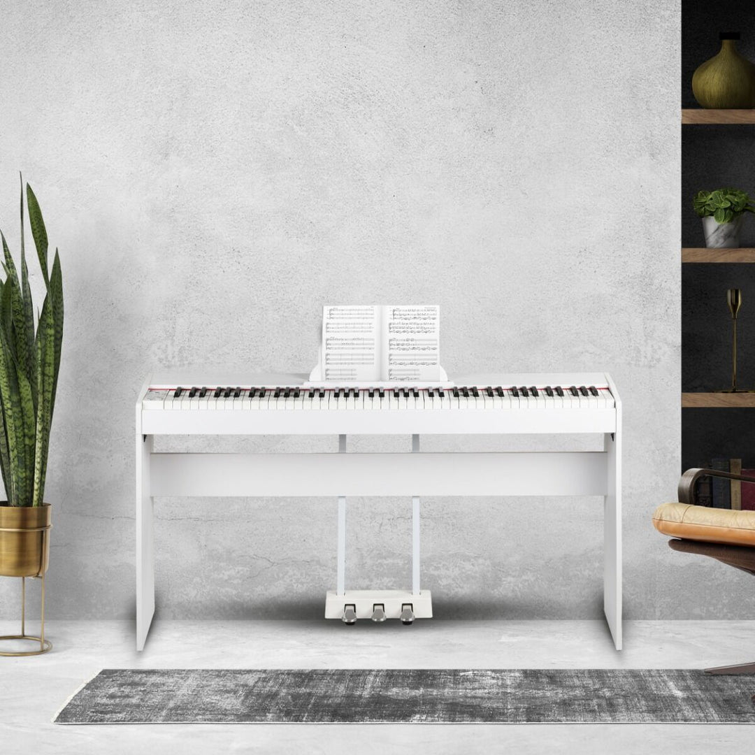 Suprimo SDP88 WH Digital Piano 88 med vektede Tangenter, Hvit