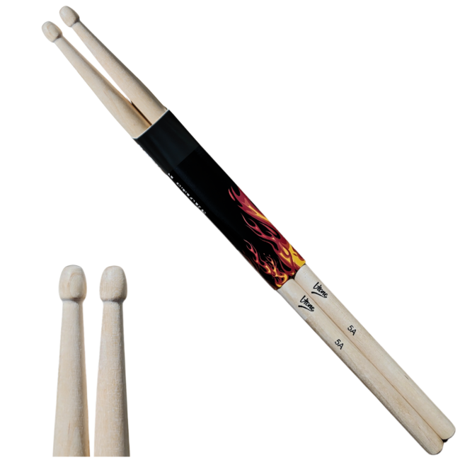 V-Tone DS-5A trommestikker i lønn – natur, lettvekt (2 stk.)