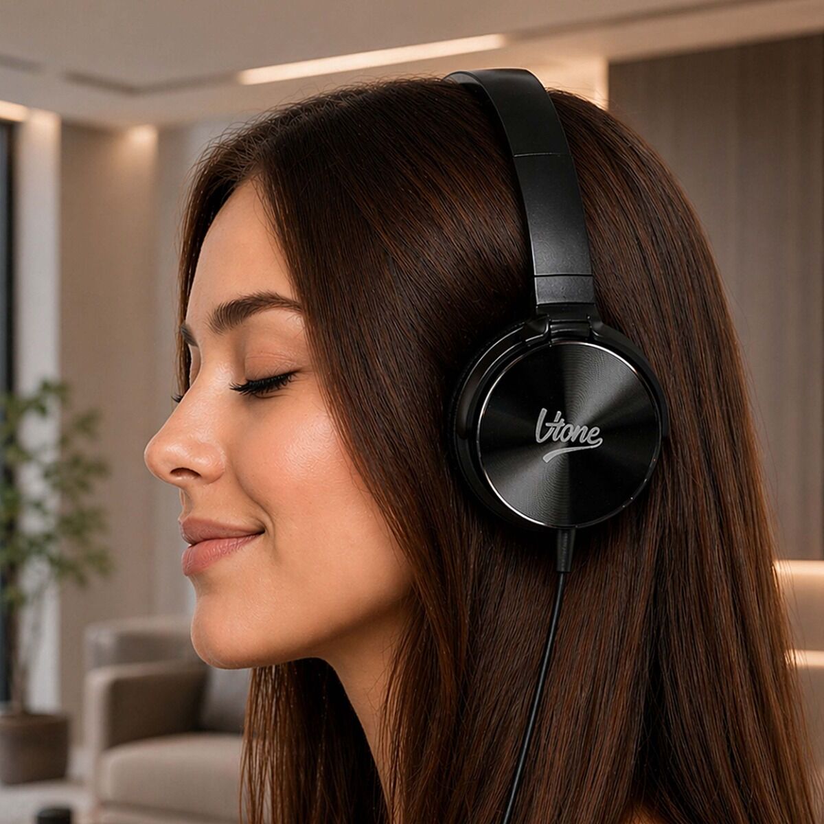 V-TONE ED PRO-1 HP Lukkede over-ear hovedtelefoner, sort