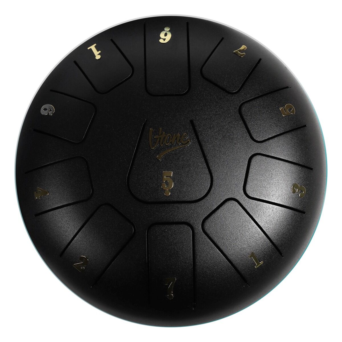 Tongue Drum 8" Sort inkl. Tilbehør (11 Toner)