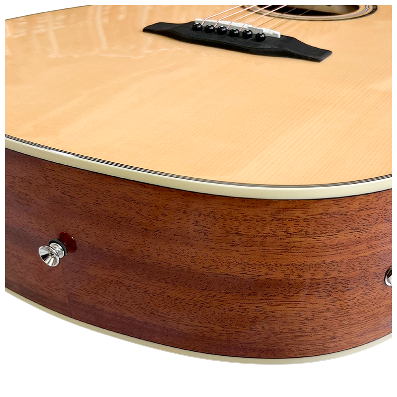 V-TONE VEAG1 CE NT Elektroakustisk Gitar 4/4 Dreadnought Cutaway – Natur