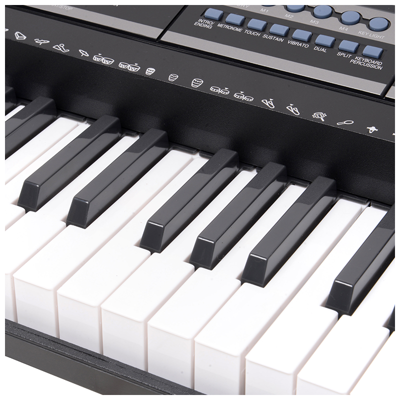 V-TONE VK-500 61L Keyboard – 61 Tangenter med LED læringsfunksjon for Barn og Nybegynnere
