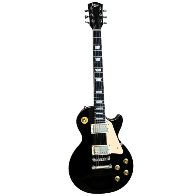 V-TONE VLP1 BK Elektrisk Gitar 4/4 Les Paul HH – Black Gloss