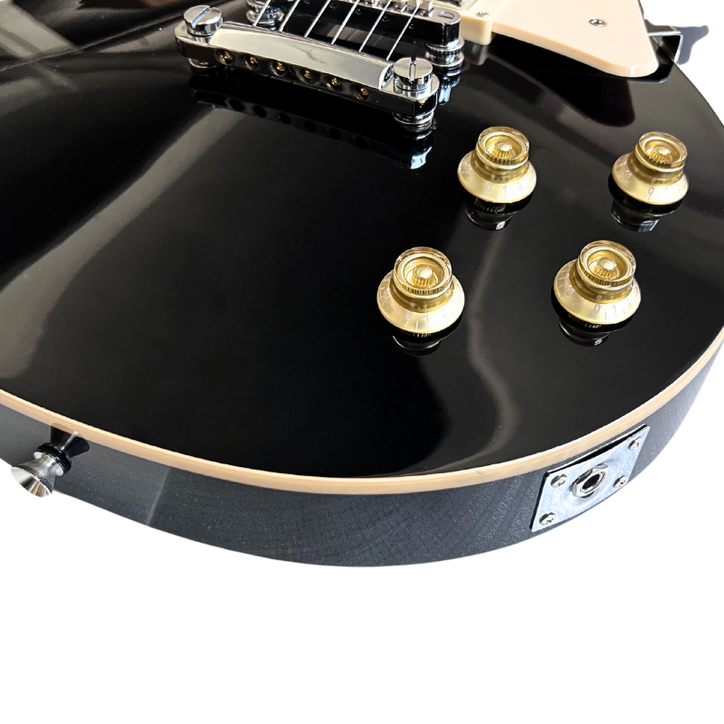 V-TONE VLP1 BK Elektrisk Gitar 4/4 Les Paul HH – Black Gloss