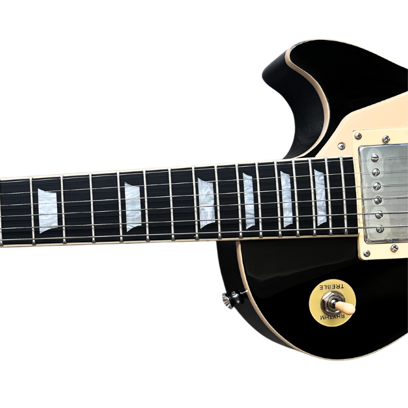V-TONE VLP1 BK Elektrisk Gitar 4/4 Les Paul HH – Black Gloss