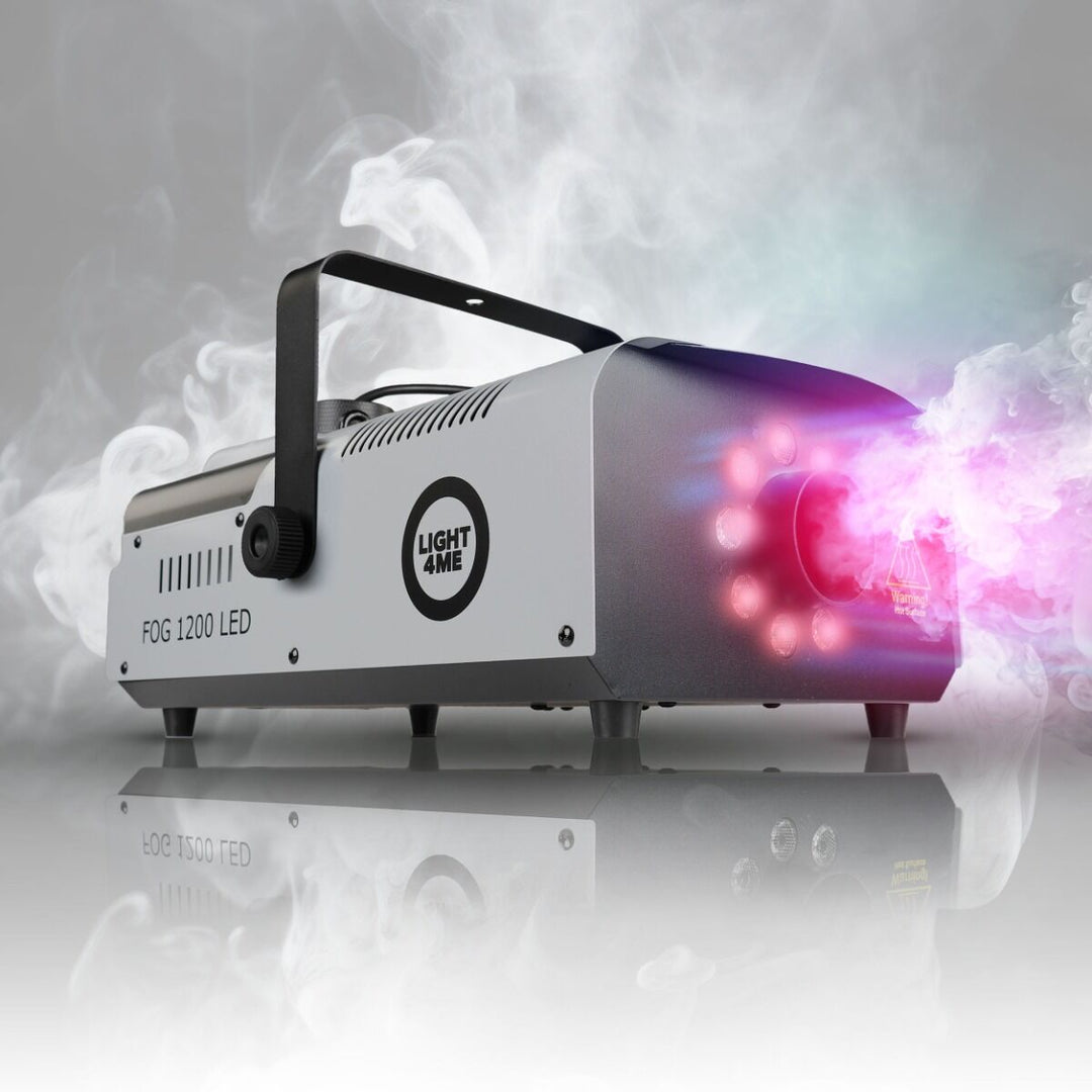 Light4Me Fog 1200 LED Røykmaskin 1200W med RGB LED & DMX