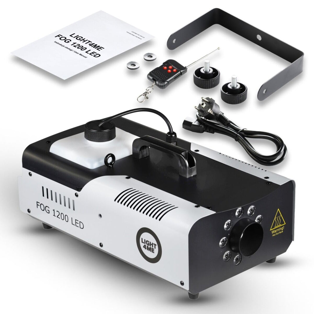 Light4Me Fog 1200 LED Røykmaskin 1200W med RGB LED & DMX