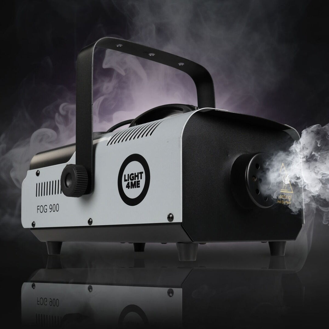Light4Me Fog 900 Røykmaskin 900W med Trådløs Fjernbetjening